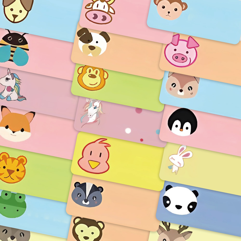 Sticker Luggage Decorative - Autocollant de nom de dessin animé,