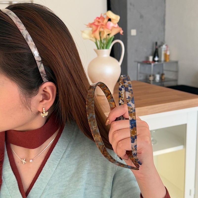 Travel Accessories High End - Serre-tête élégant en acétate pour l'été,
