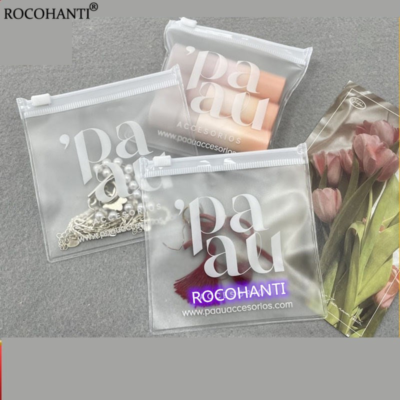 Reusable Zip Bag - Sac à bijoux transparent givré en