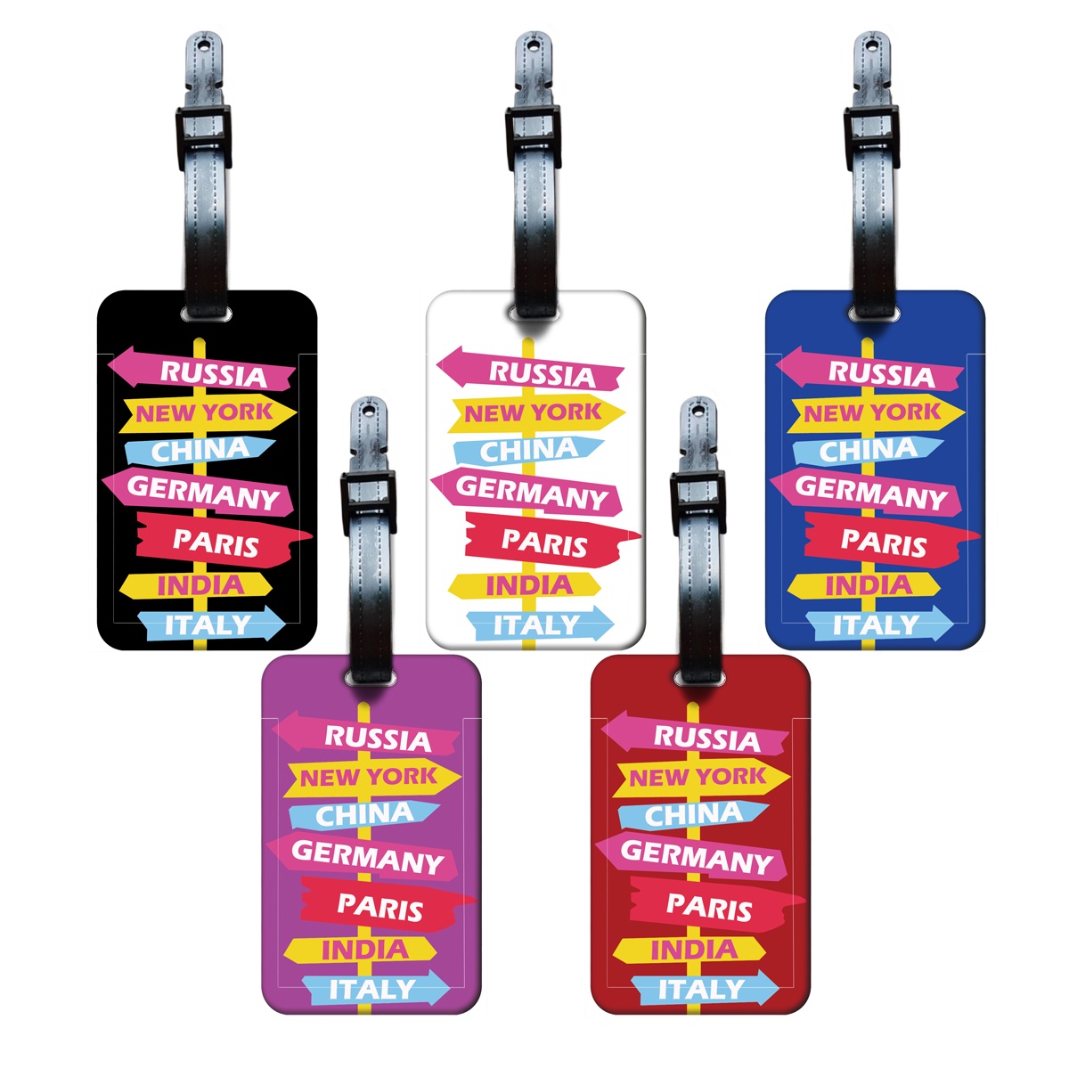 Travel Accessories Pack - Étiquettes de bagages créatives en forme