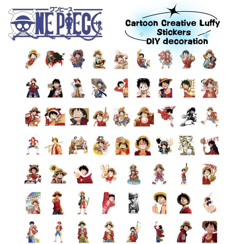 Sticker Luggage Decorative - Autocollants graffiti de Luffy, personnage de
