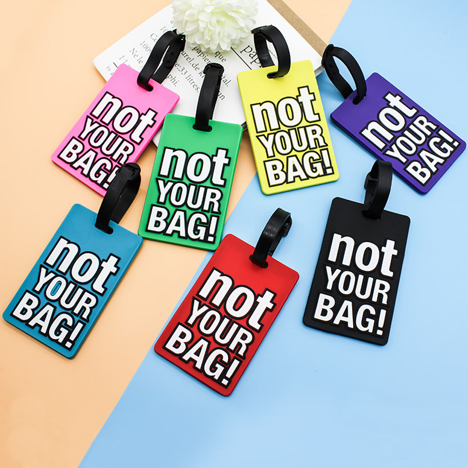Travel Accessories Pack - Étiquette de voyage portable en silicone,