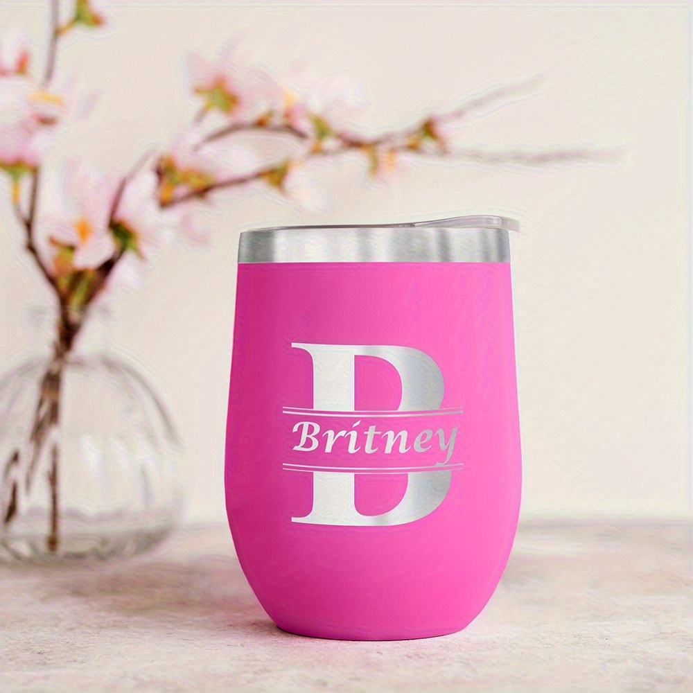 Travel Accessories Bottles - Gobelet à vin personnalisé avec monogramme,