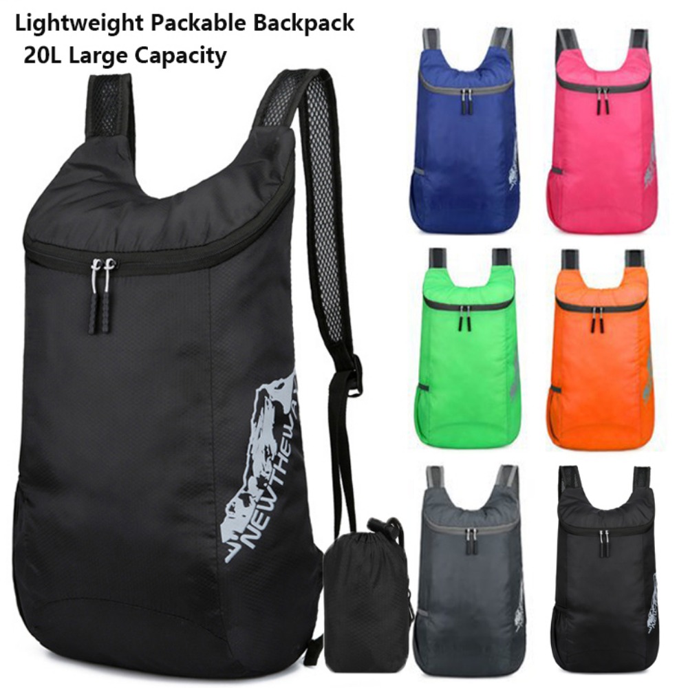 Packable Daypack Foldable - Sac à dos pliable de 20l,