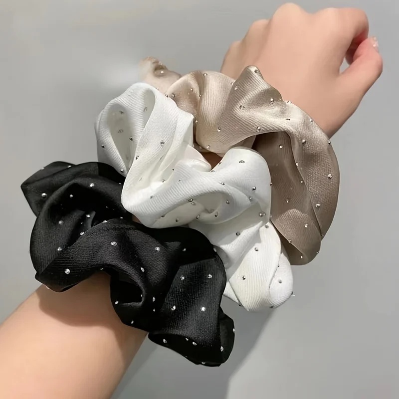 Travel Accessories Aesthetic - 1/3PCS Chouchous en satin avec décorations
