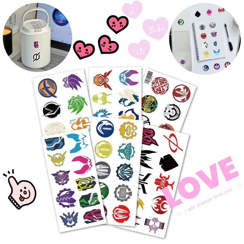 Sticker Luggage Decorative - 60 feuilles d'autocollants créatifs avec logo