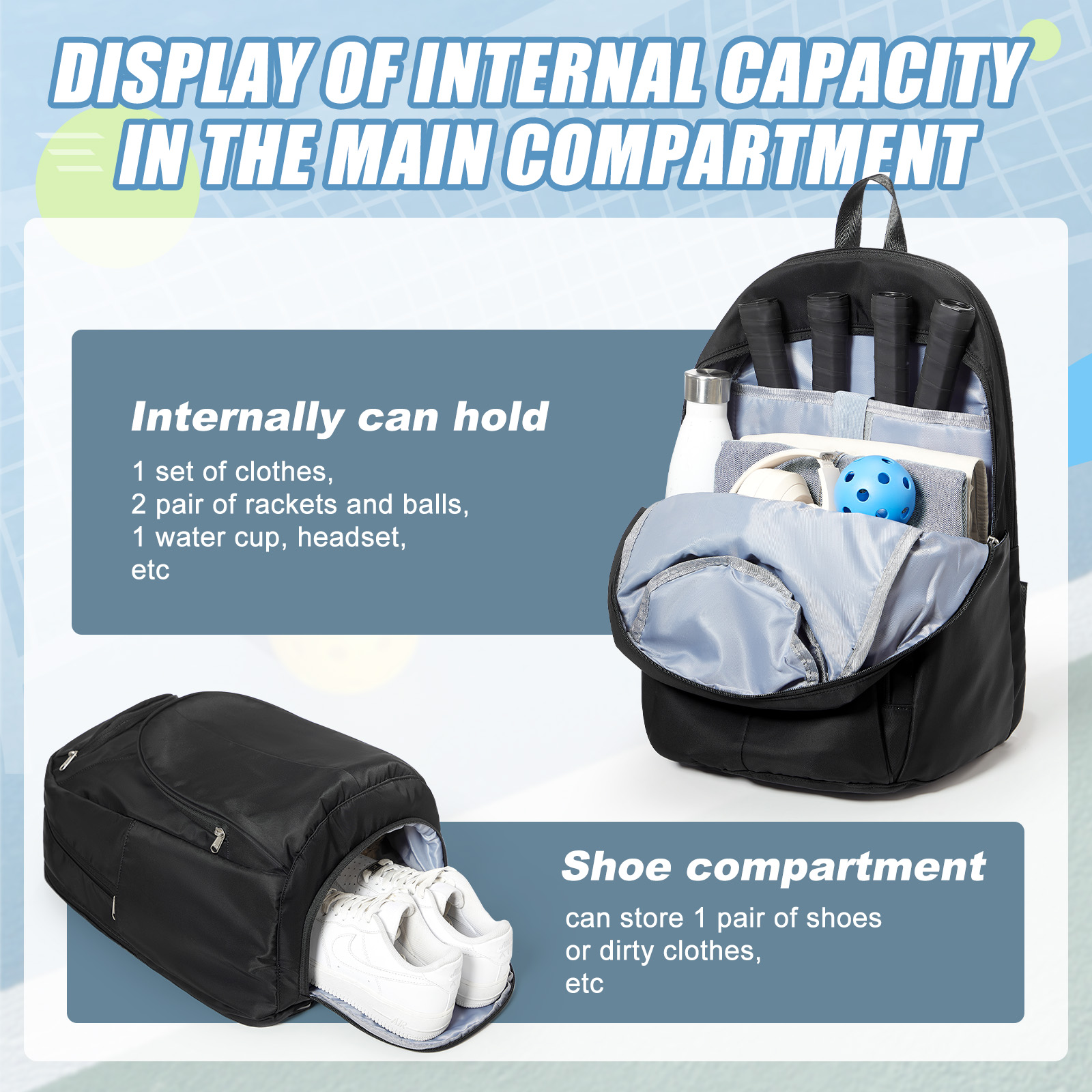 Sac de tennis, sac à dos de te - Shoe Bag Travel avis et prix