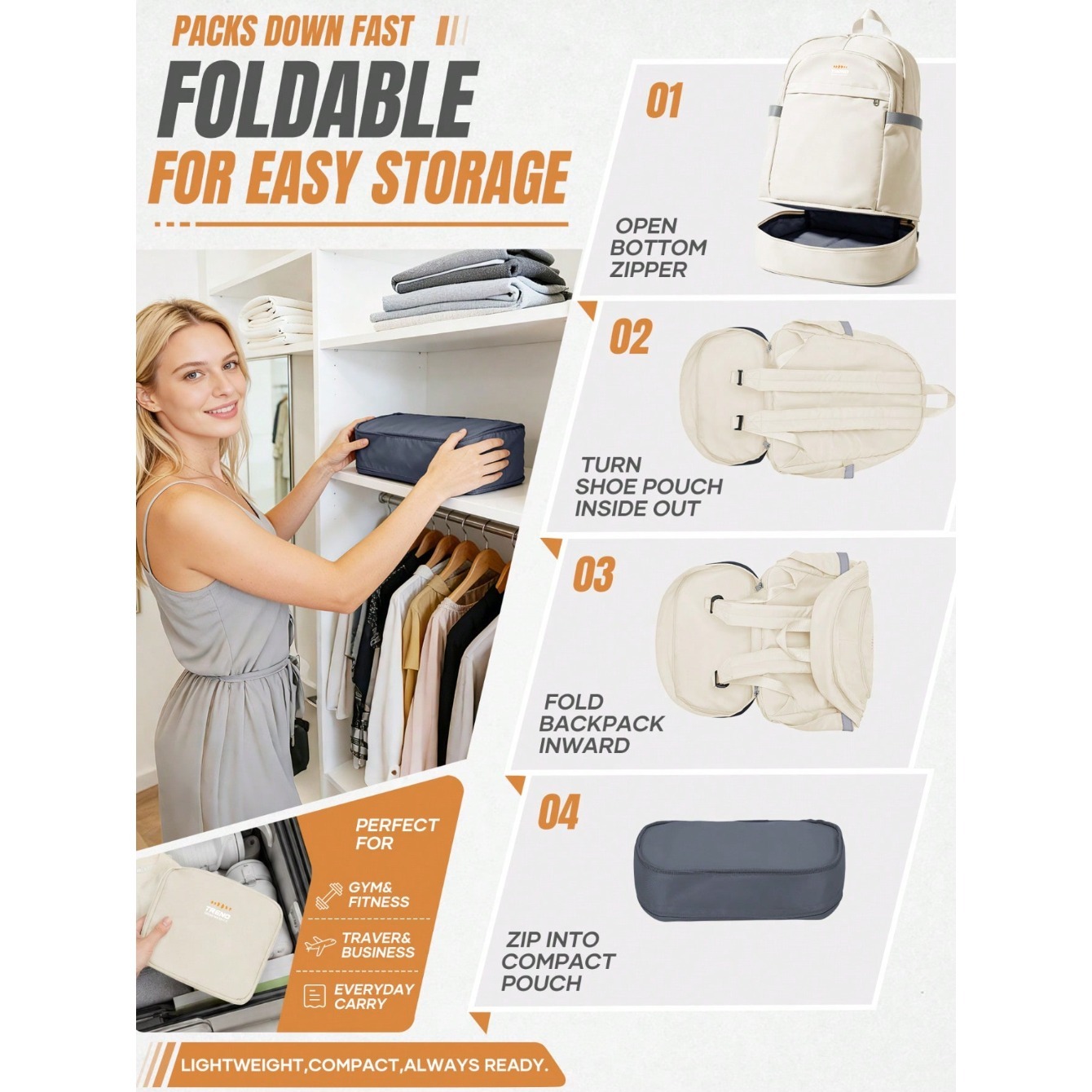 Sac à dos décontracté pour fem - Shoe Bag Travel avis et prix