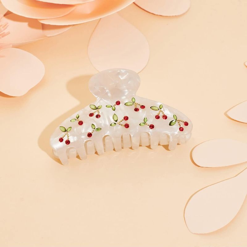 Pince à cheveux cerise, strass - Travel Accessories Aesthetic avis et prix