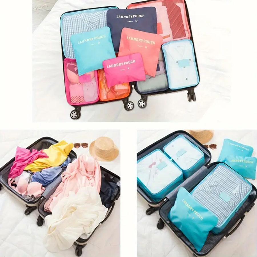 6 pièces organisateur de voyag - Shoe Bag Travel avis et prix