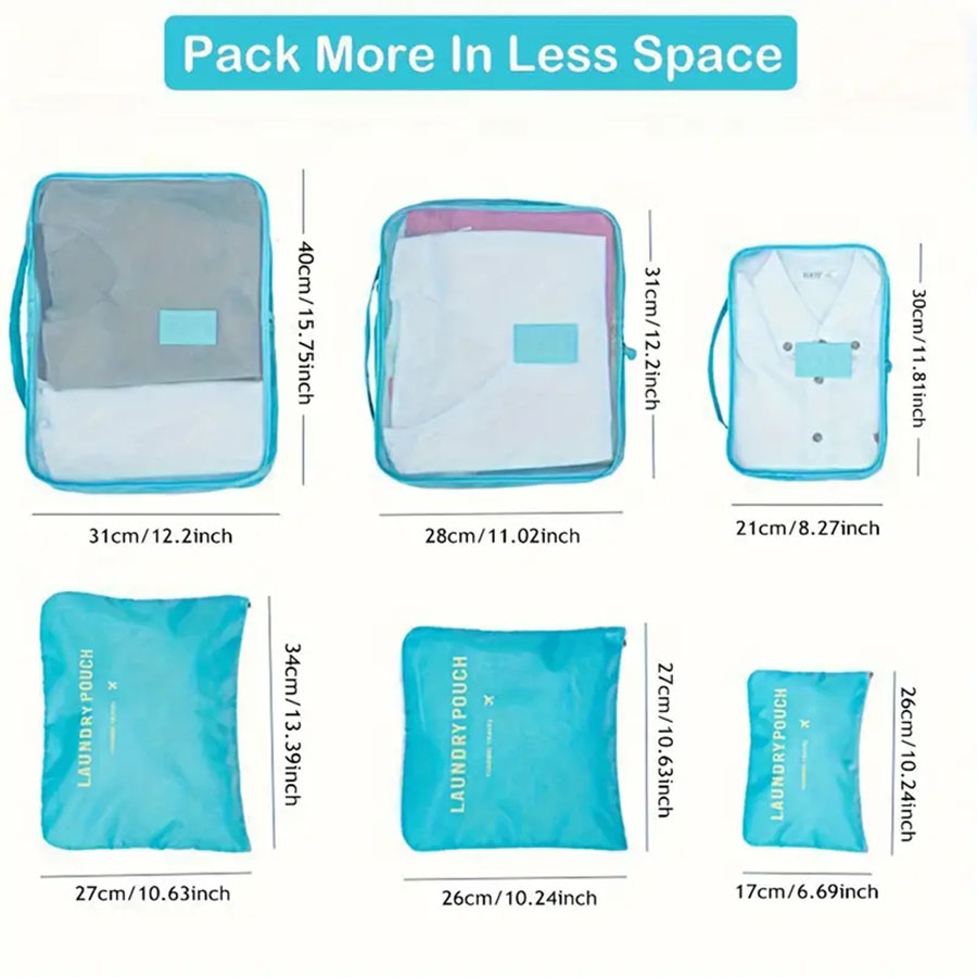 6 pièces organisateur de voyag - Shoe Bag Travel avis et prix