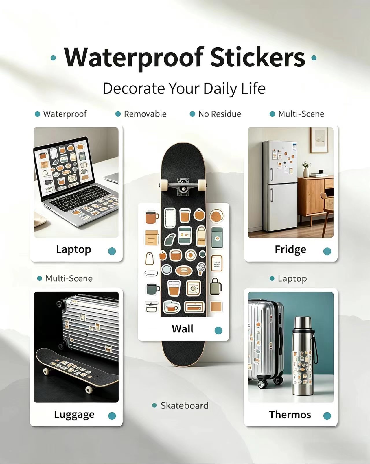 Autocollants en vinyle pour ad - Sticker Luggage Decorative avis et prix