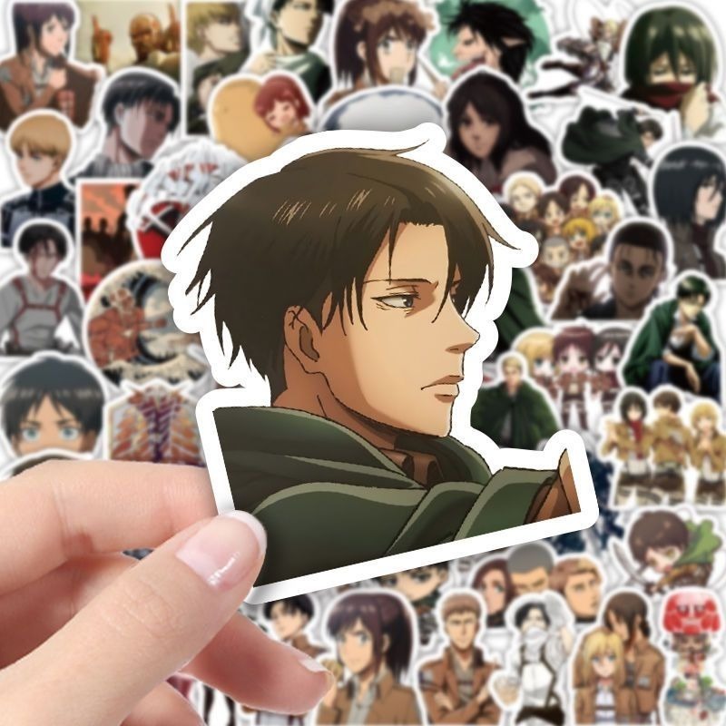 60 autocollants anime Attack o - Sticker Luggage Decorative avis et prix
