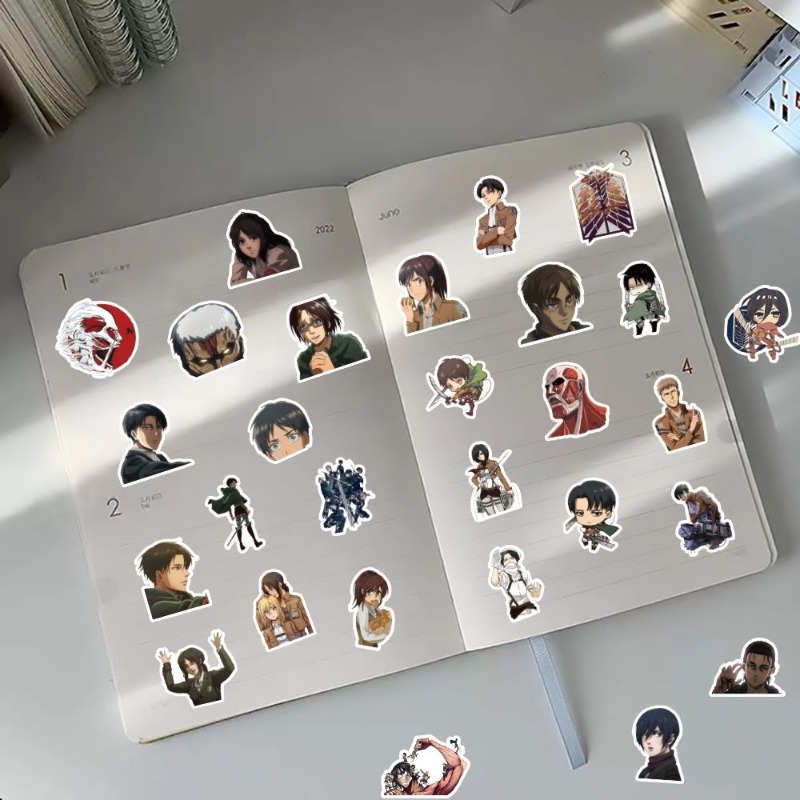 60 autocollants anime Attack o - Sticker Luggage Decorative avis et prix