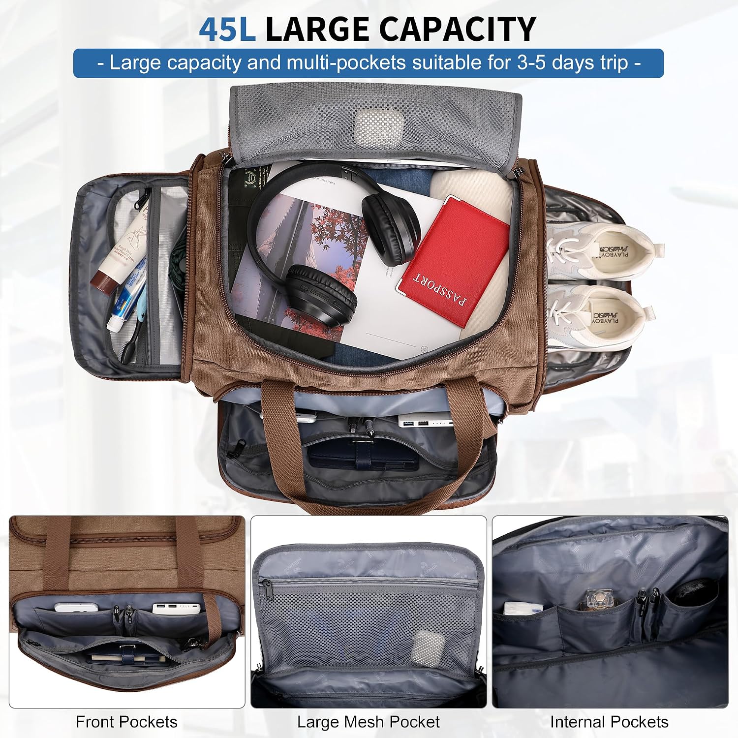 Sac de voyage en toile pour ho - Shoe Bag Travel avis et prix