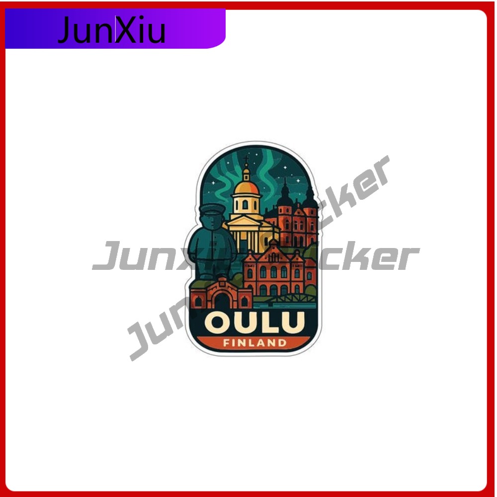 Oulu finlande ville vinyle déc - Sticker Luggage Decorative avis et prix