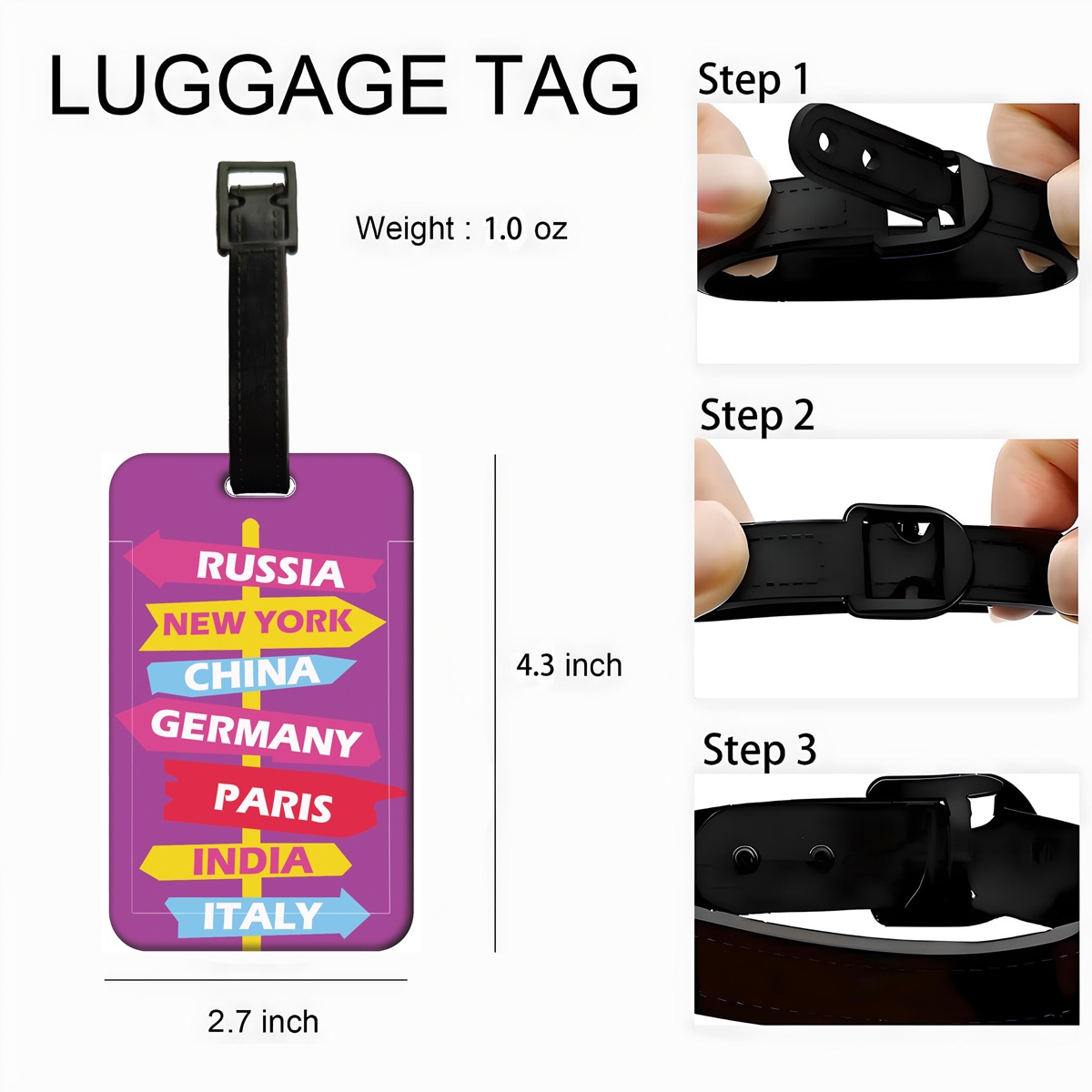 Étiquettes de bagages créative - Travel Accessories Pack avis et prix