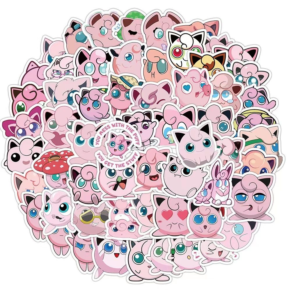 50 autocollants Pokémon Jiggly - Sticker Luggage Decorative avis et prix